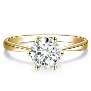 LIMITED ITEM ! 1/2 CT GENUINE DIAMOND (H-I/I2) SOLITAIRE 14KT SOLID GOLD ENGAGEMENT RING