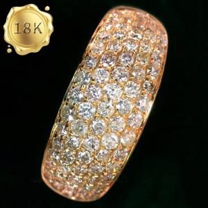 LUXURY COLLECTION ! 1.30 CT GENUINE DIAMOND 18KT SOLID GOLD RING