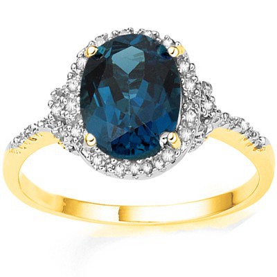 Jewelryroom.com - CHARMING 3.56 CT LONDON BLUE TOPAZ & 20PCS WHITE ...