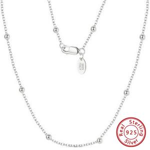 24 INCHES ITALY STERLING SILVER CHAIN 925 STERLING SILVER NECKLACE