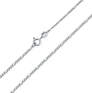IDEAL ! 20 INCHES 2MM 925 STERLING SILVER FIGARO CHAIN