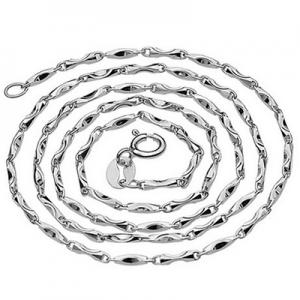 PRICELESS ! 18 INCHES 1.5MM STERLING SILVER ITALIAN INGOTS CHAIN