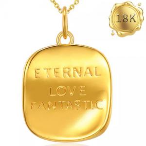 EXCLUSIVE ! ETERNAL LOVE FANTASTIC 18KT SOLID GOLD PENDANT