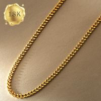 50CM 20 INCHES CURB CHAIN 18KT SOLID GOLD MENS NECKLACE
