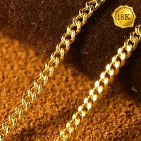 60 CM CURB CHAIN 18KT SOLID GOLD MENS NECKLACE